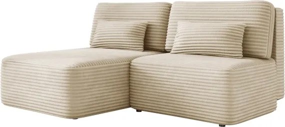 Narożnik TILIA wolnostojący układ L strona Lewa z funkcją spania w tkaninie Tilia 03