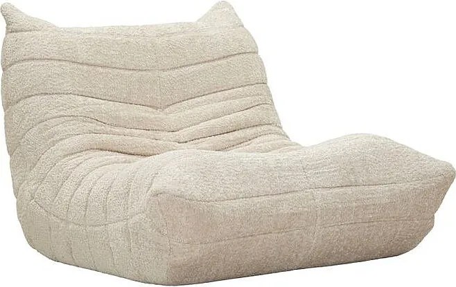 Fotel Mask White – tapicerka Bouclé z wypełnieniem gąbkowym, 103x100x80 cm – Modern Comfort