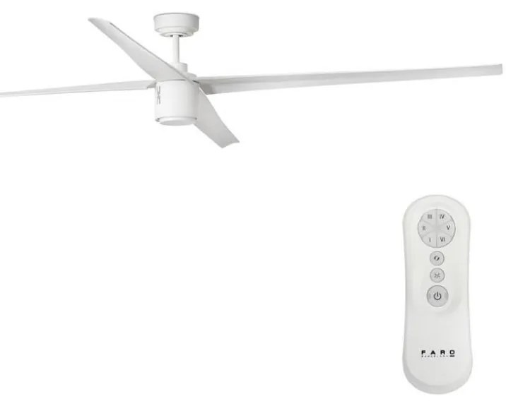 FARO 33494 - LED regulowany wentylator sufitowy ATTOS LED/20W/230V biały