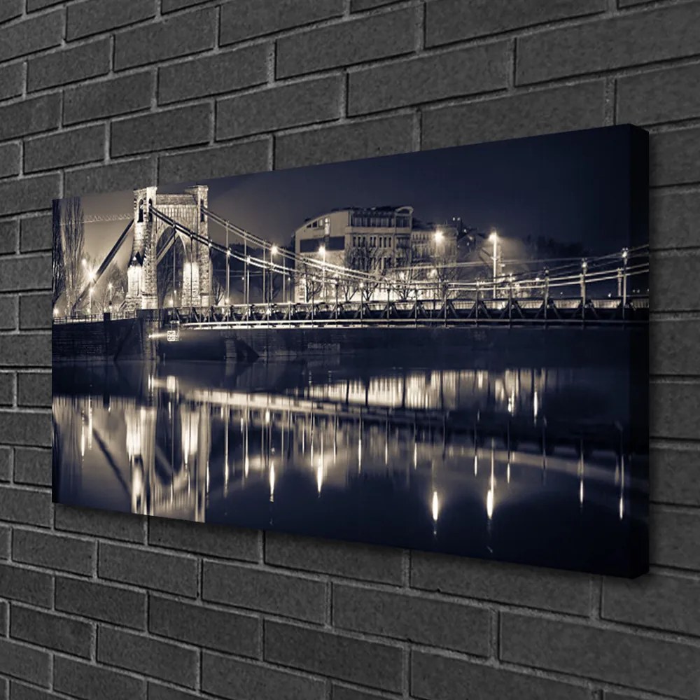 Obraz na płótnie Konstrukcja Stalowego Mostu