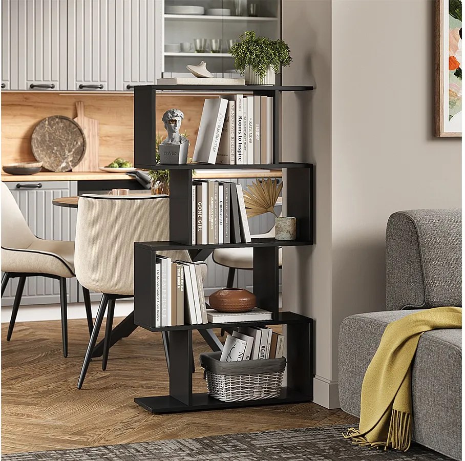 Room Divider czarny 70x23.8x132.1 levio