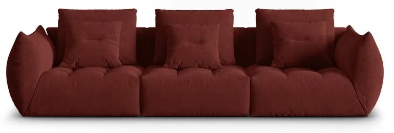 Czerwona sofa 332 cm Bloom – Micadoni Home