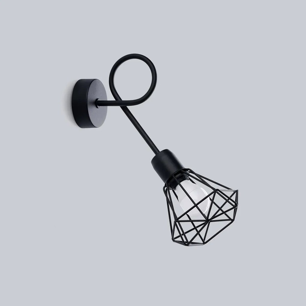 Kinkiet ARTEMIS 1S czarny SOLLUX  LIGHTING