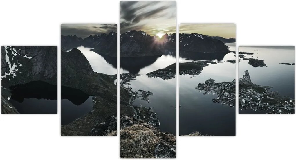 Obraz - Norweskie góry (125x70 cm)