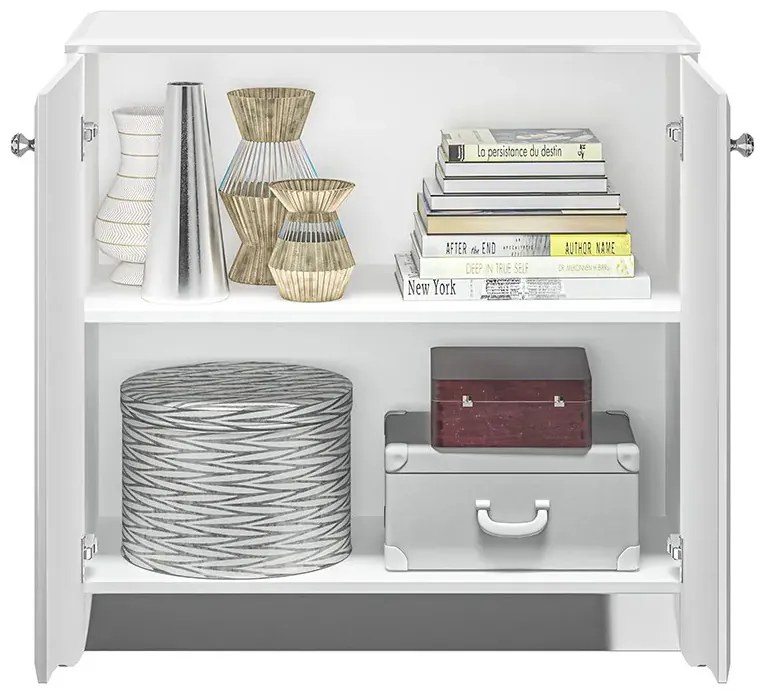 Komoda BLANC 09 2D 90cm biały połysk ML MEBLE