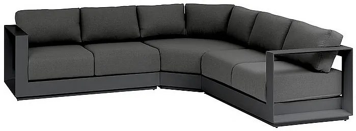 Narożnik aluminiowy dla 5 osób MADRID NEW (antracyt)
