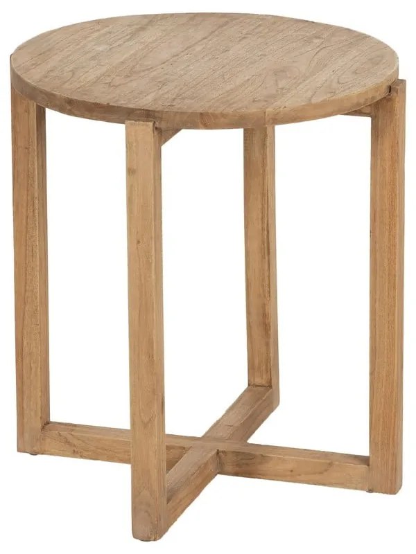 Okrągły stolik z litego drewna mindi ø 40 cm Dala – Ixia