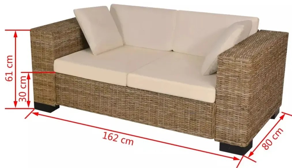 Zestaw rattanowych kanap ogrodowych F9-P06