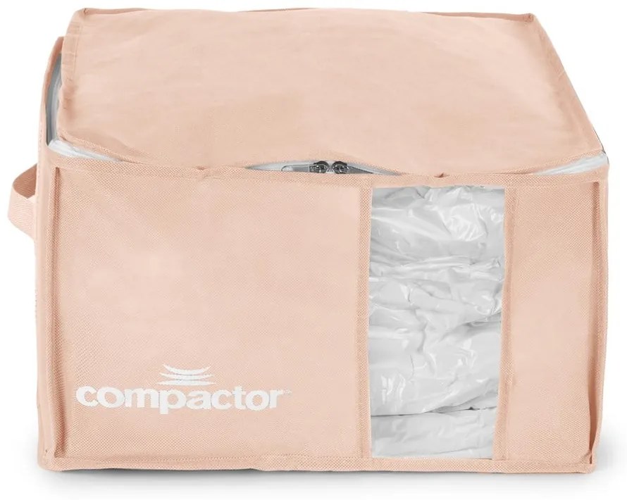 Plastikowy pojemnik próżniowy do przechowywania ubrań 42x40x25 cm Pink Edition – Compactor