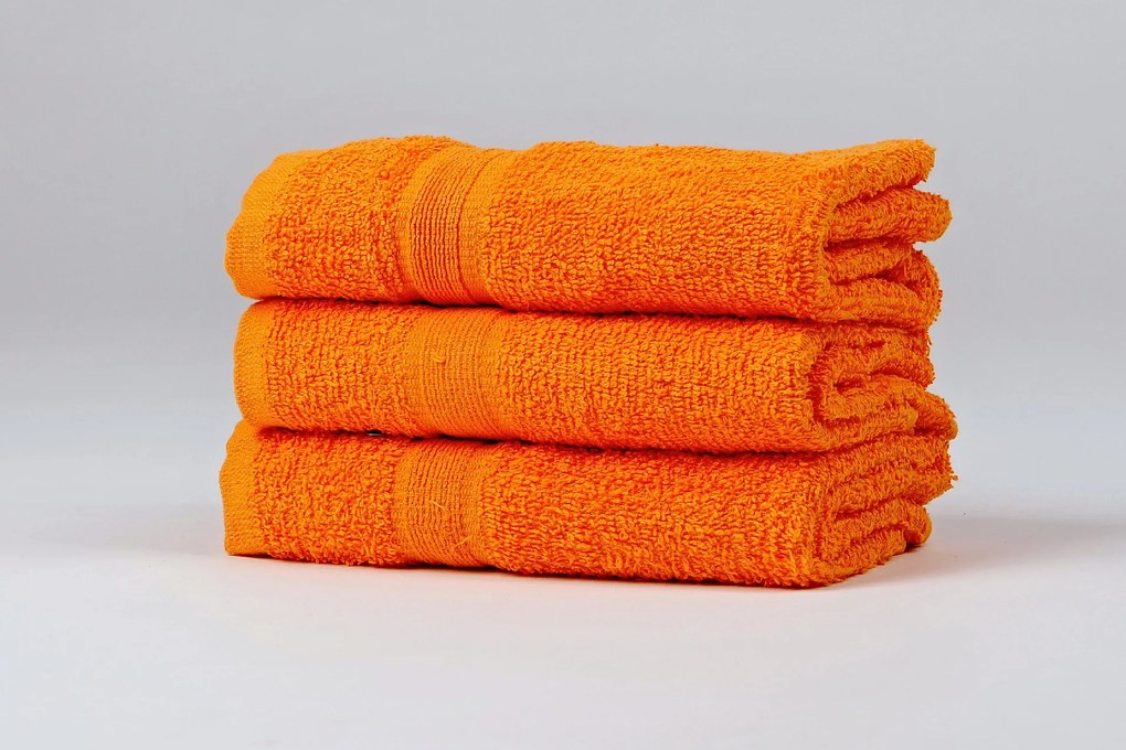 Ręcznik kąpielowy SOFT 70x125 cm pomarańczowy, 100% bawełna