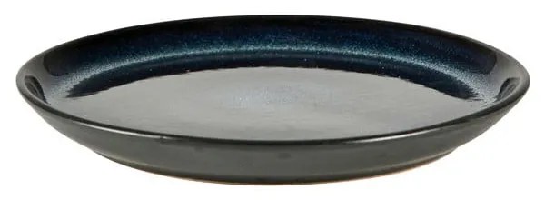 Czarny/niebieski kamionkowy talerz deserowy ø 17 cm Gastro Dark Blue/Black – Bitz