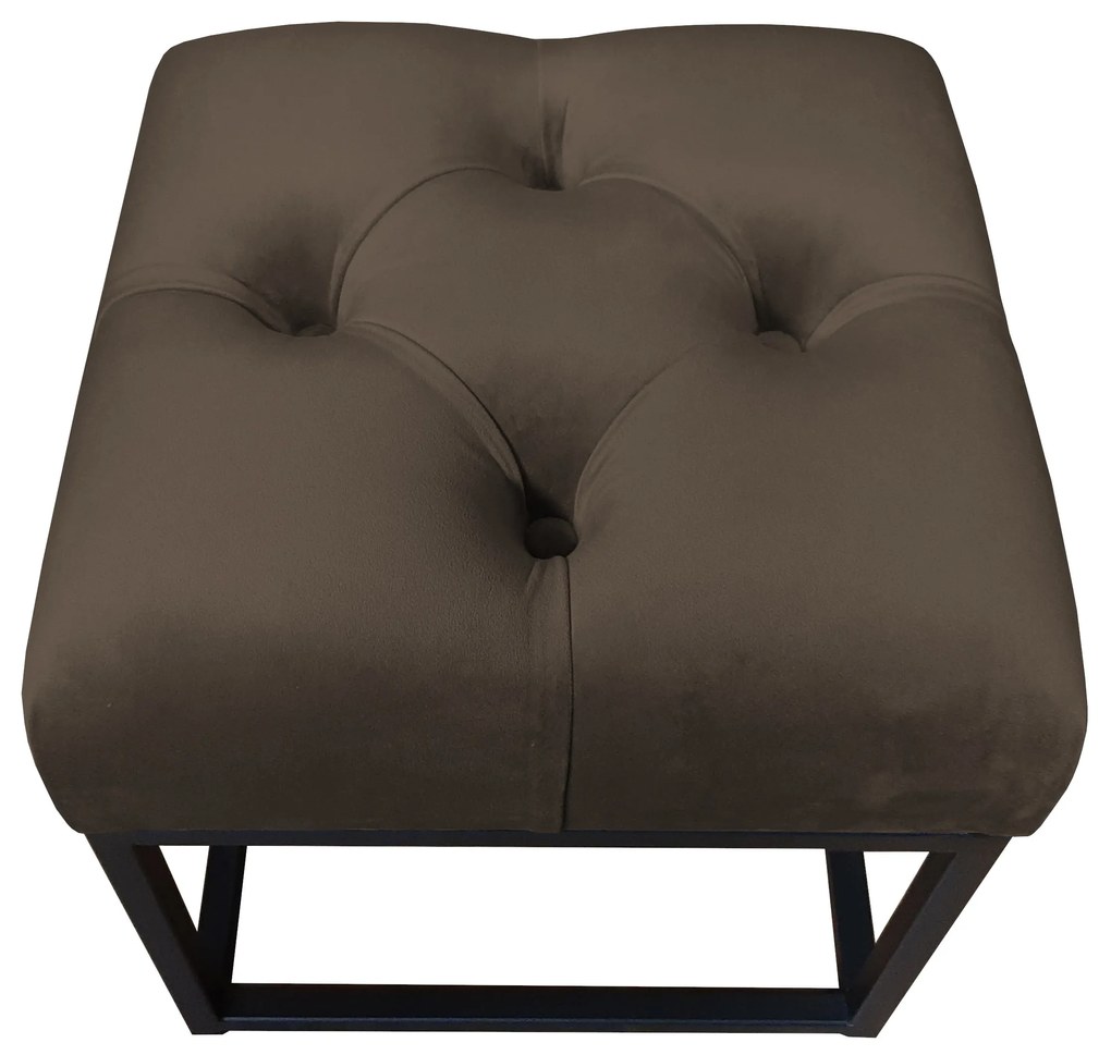 Pufa CHESTERFIELD LOFT ławka podnóżek metal MG05