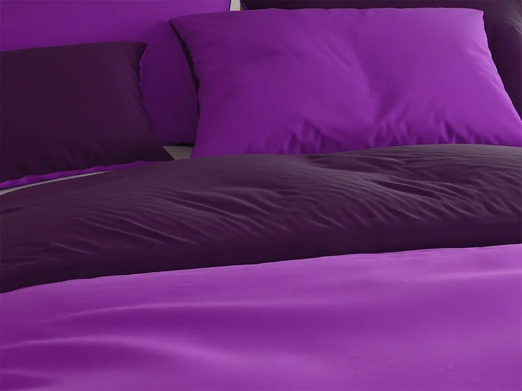 PrzytulneMieszkanie.pl PrzytulneMieszkanie.pl Bawełniana pościel VIOLETTA fioletowa Rozmiar pościeli: 70 x 90 cm | 140 x 200 cm
