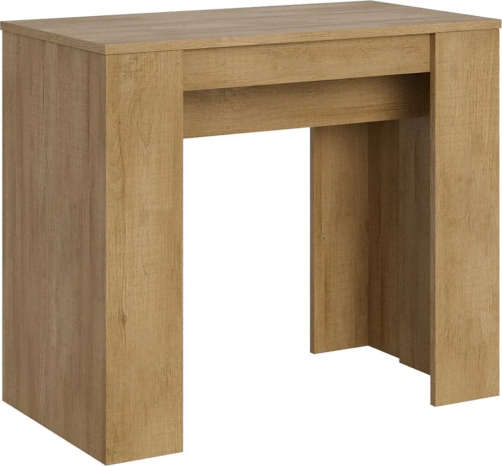 Konsola rozkładana 90x48/204 cm Basic Small Dąb naturalny