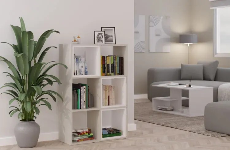 Beżowy regał nowoczesny kaszmir 4x T8-W78