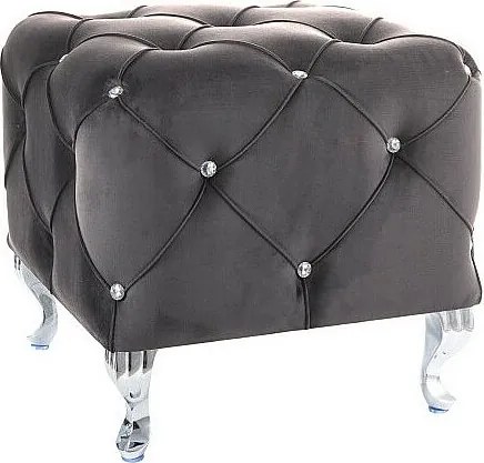 Pufa HESTIA K VELVET szara