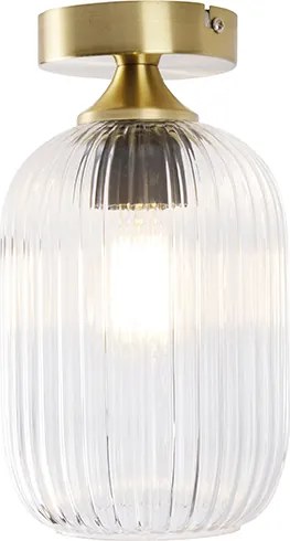 Lampa sufitowa w stylu art deco mosiądz - Banci