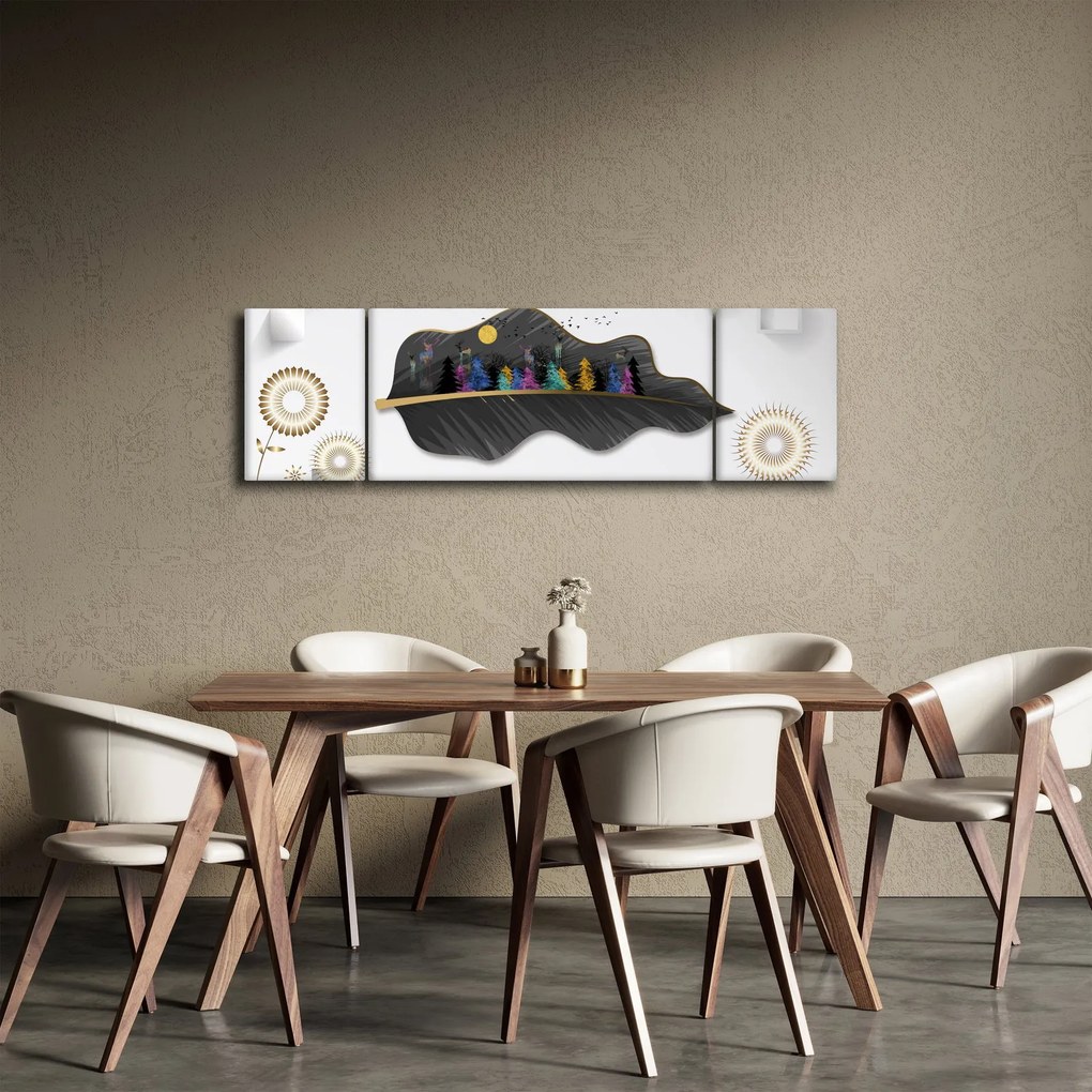 Obraz abstrakcji (170x50 cm)