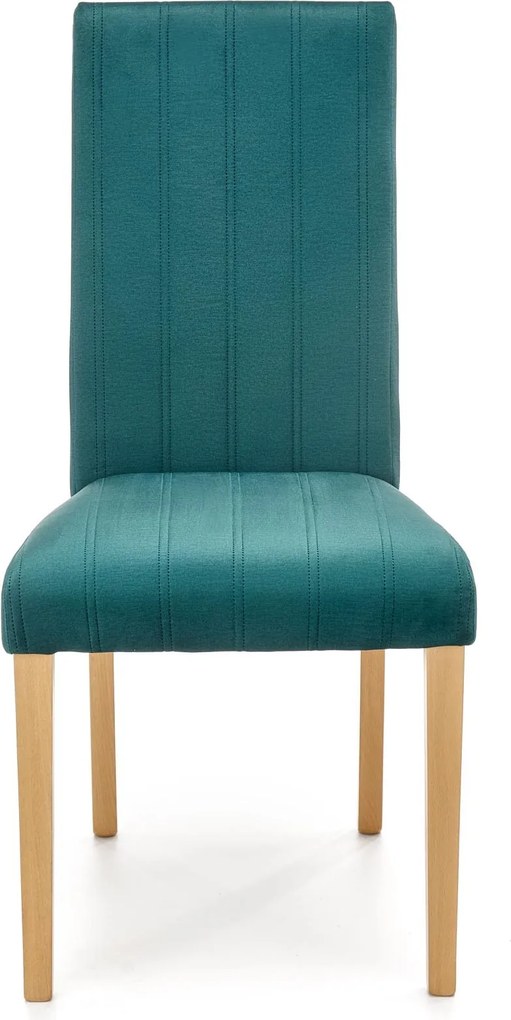 Velvetowe krzesło na nogach w kolorze dębu miodowego Diego 3