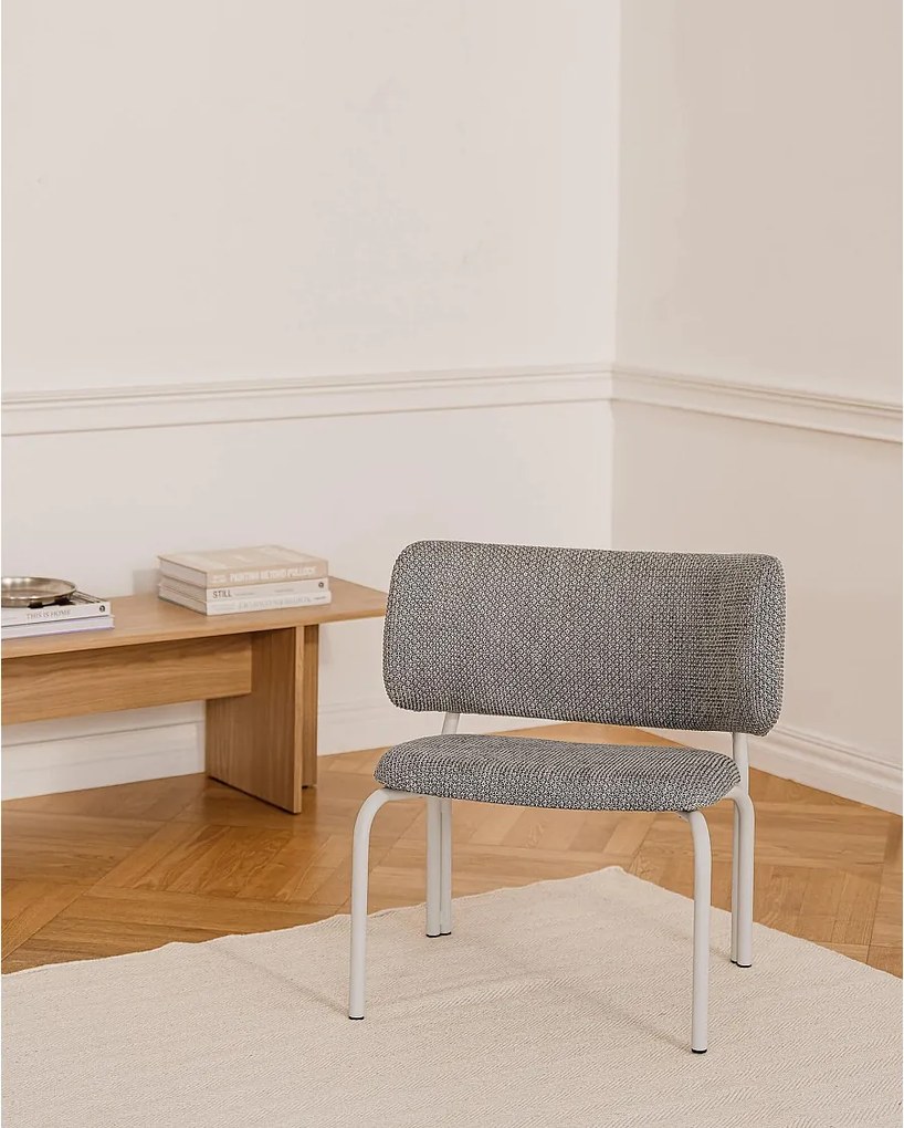 Fotel Kei - minimalistyczny, pikowany design, tapicerka 100% poliester