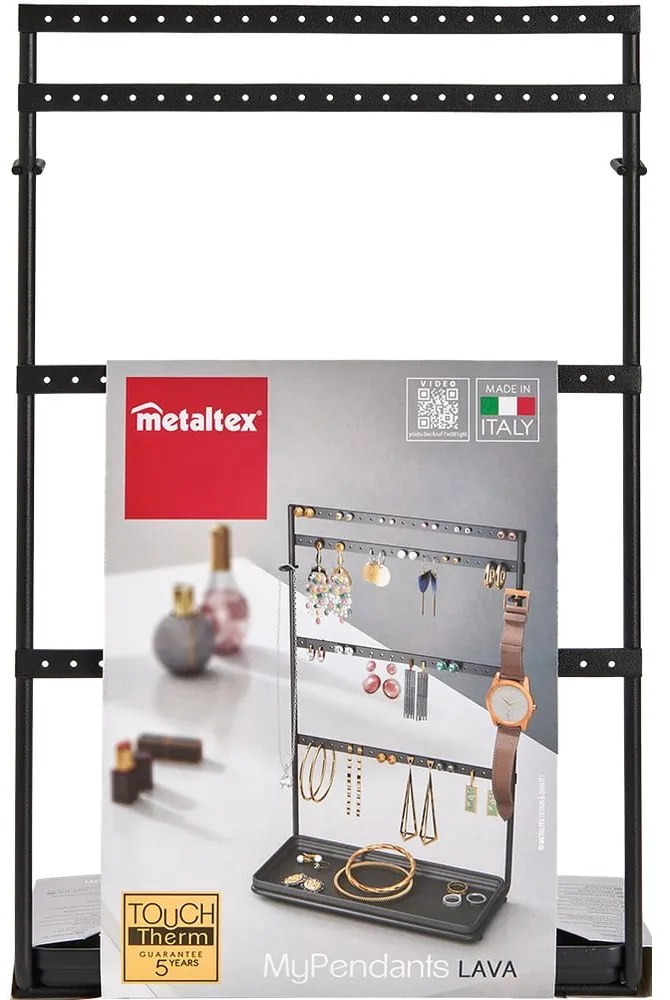 Czarny organizer na biżuterię My Pendants - Metaltex