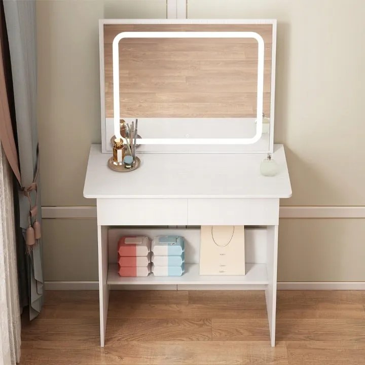 Toaletka kosmetyczna makijażu wizażu z lustrem LED 90 cm