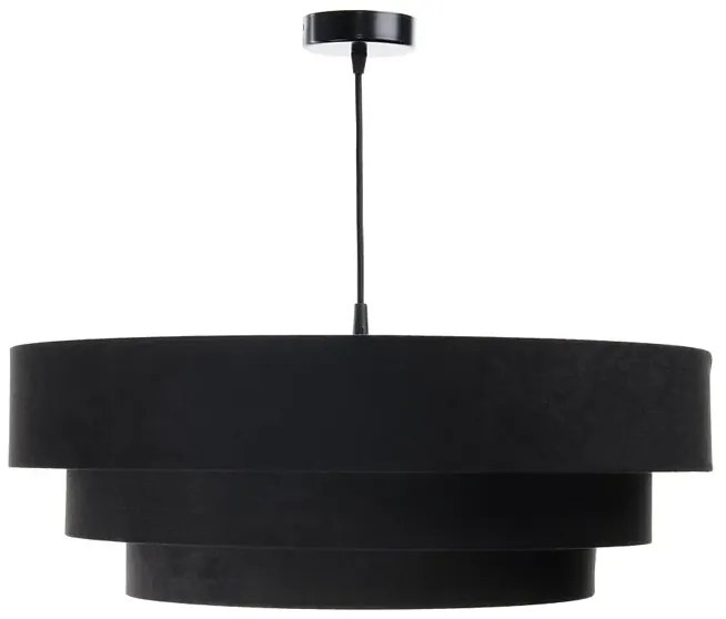 Czarno-złota welurowa lampa wisząca glamour - 5X S438 B8-P87