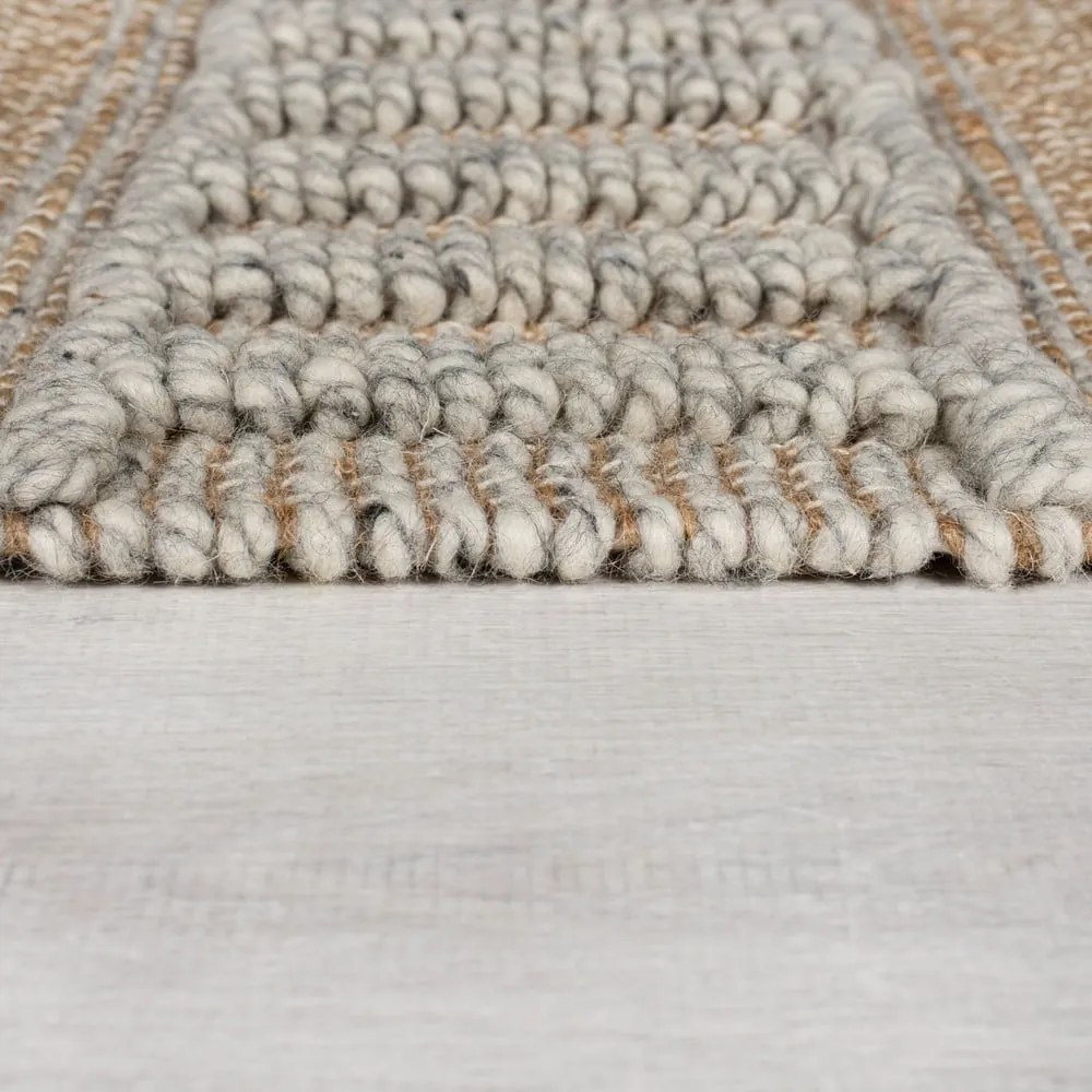 Jasnoszaro-naturalny chodnik 60x230 cm Medina – Flair Rugs