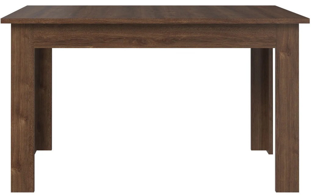 Stół Rozkładany Prostokątny Drewniany do Jadalni MYTH 130-175 cm Dąb brązowy Loft