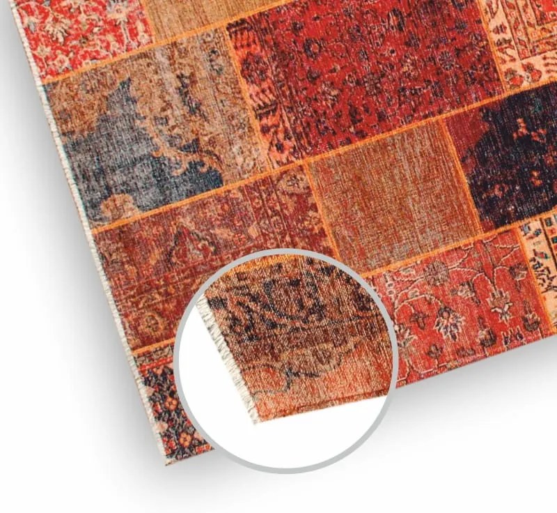 Dywan bawełniany Pescara patchwork wielokolorowy  160 cm x 230 cm