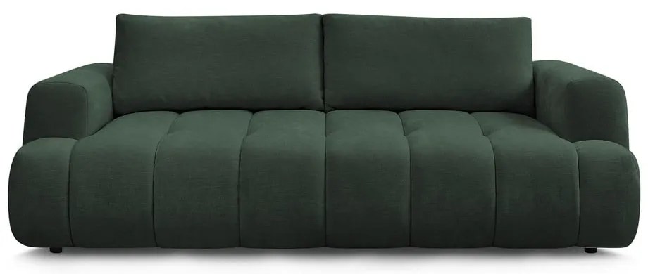 Zielona rozkładana/ze schowkiem sofa 251 cm Fuji – Bobochic Paris