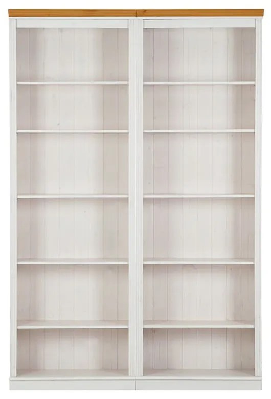 Biały regał z litego drewna sosnowego 148x223 cm Anita – Støraa