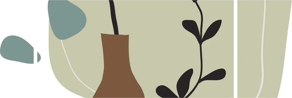 Obraz - Kwiaty w wazonie N⁰2 (170x50 cm)