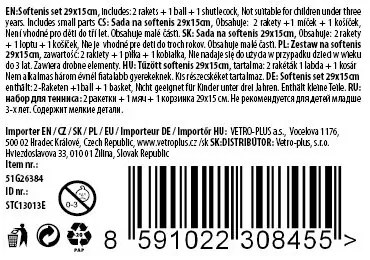 Vetro-Plus Zestaw do softenisu, 4 szt.