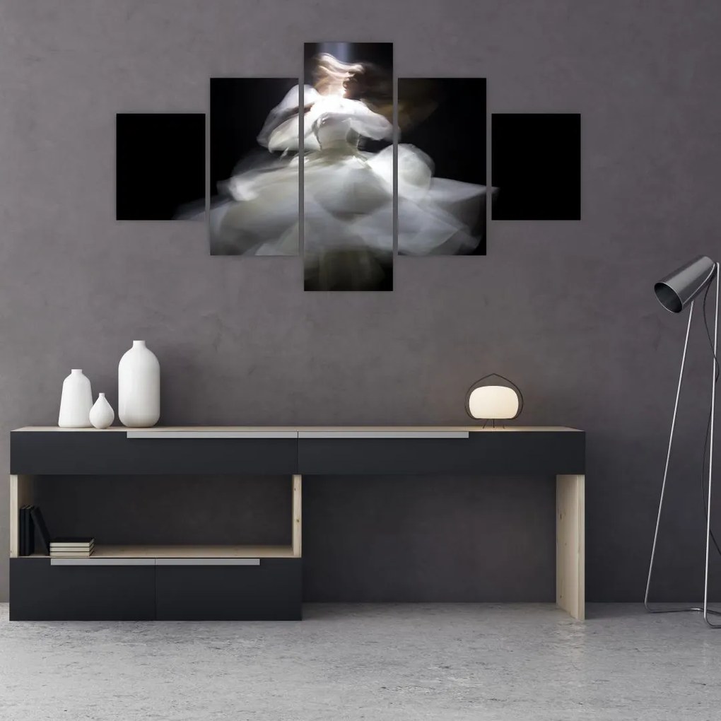 Obraz kwiatu lotosu (125x70 cm)