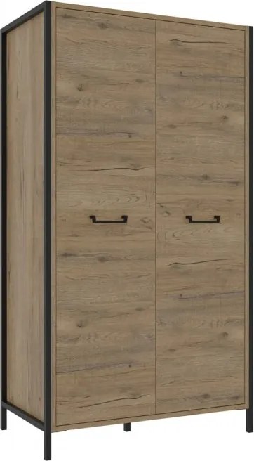 Dwudrzwiowa szafa młodzieżowa w stylu loft Oriental Tree 822