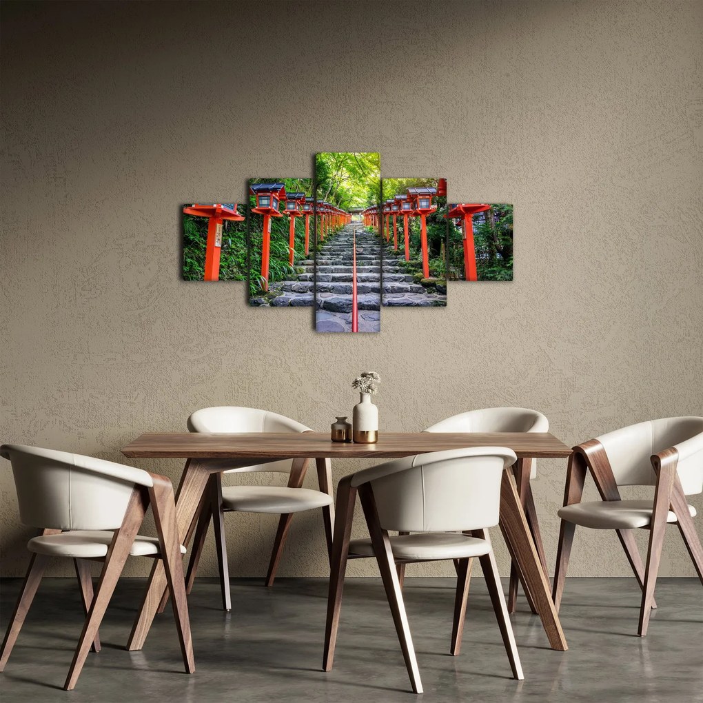 Obraz - Sanktuarium Kifune (125x70 cm)