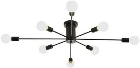 Lampa sufitowa metalowa loft cylinder wisząca AT43-8SZ-Czarna