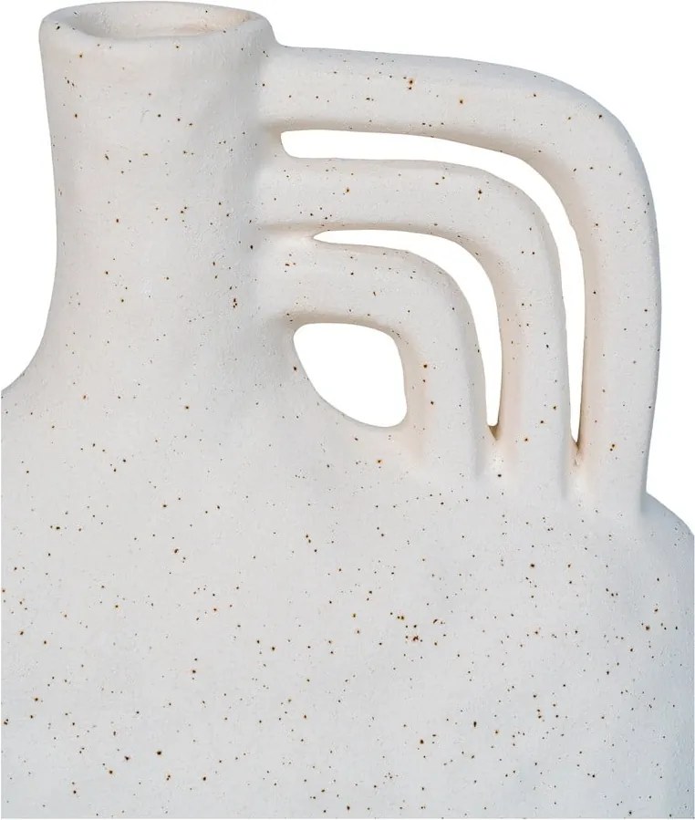 Kremowy ceramiczny wazon (wysokość 19,5 cm) – House Nordic