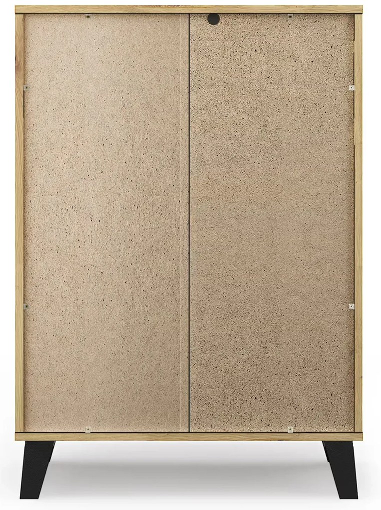 Skandynawska komoda na ubrania dąb artisan + kaszmir Z3-A25