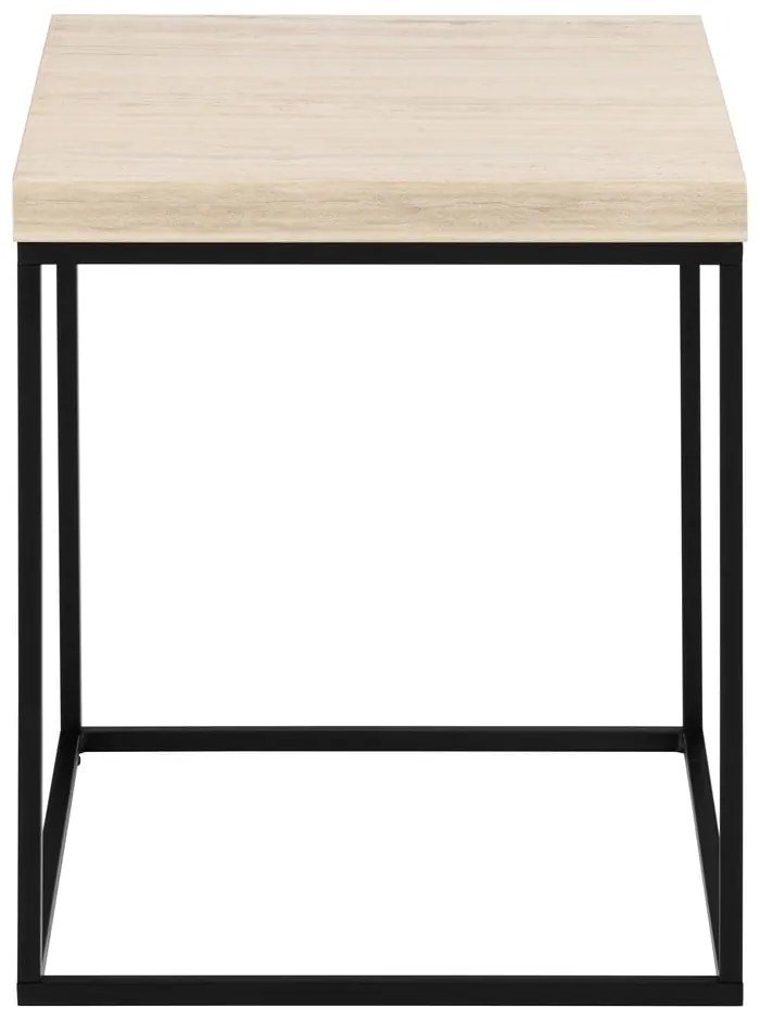 Stolik z blatem w dekorze marmuru 40x40 cm Barossa – Actona