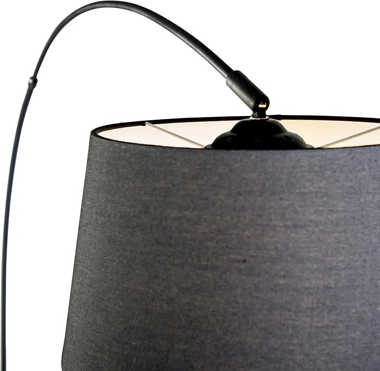 Inteligentna nowoczesna lampa łukowa czarna w tym Wifi A60 - Arc Basic