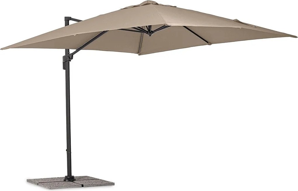 Parasol z ramieniem w kolorze gołębiej szarości - ARTA