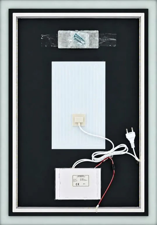 IREDA Lustro łazienkowe z oświetleniem LED, 80 x 60 cm