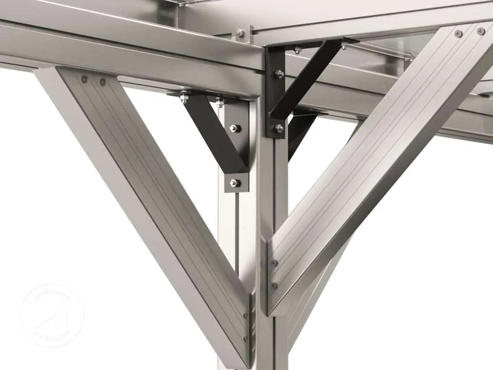 GFP 3,05x5,04m Wiata garażowa, aluminium anodowane - (GFPV00950)