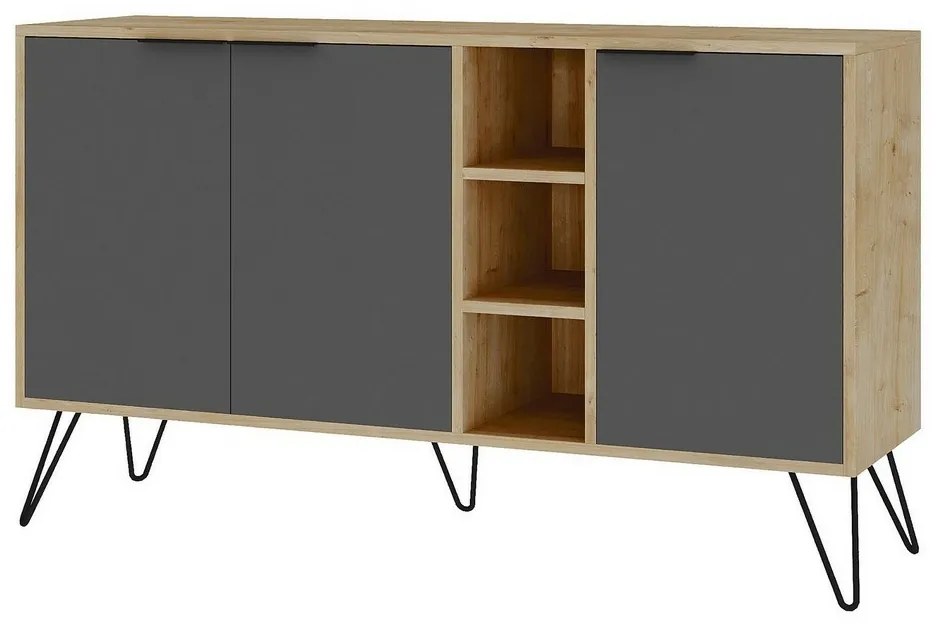 Szafka Clara Oak and Anthracite