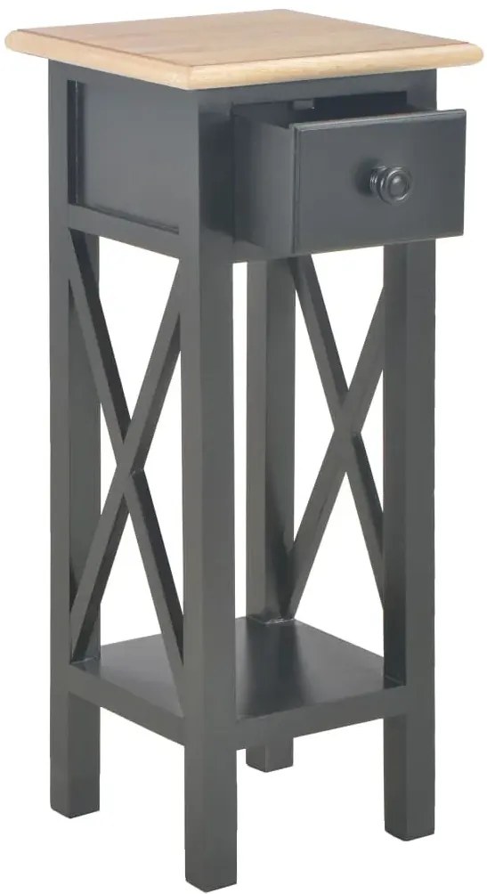 Czarny stolik boczny do salonu H7-B50