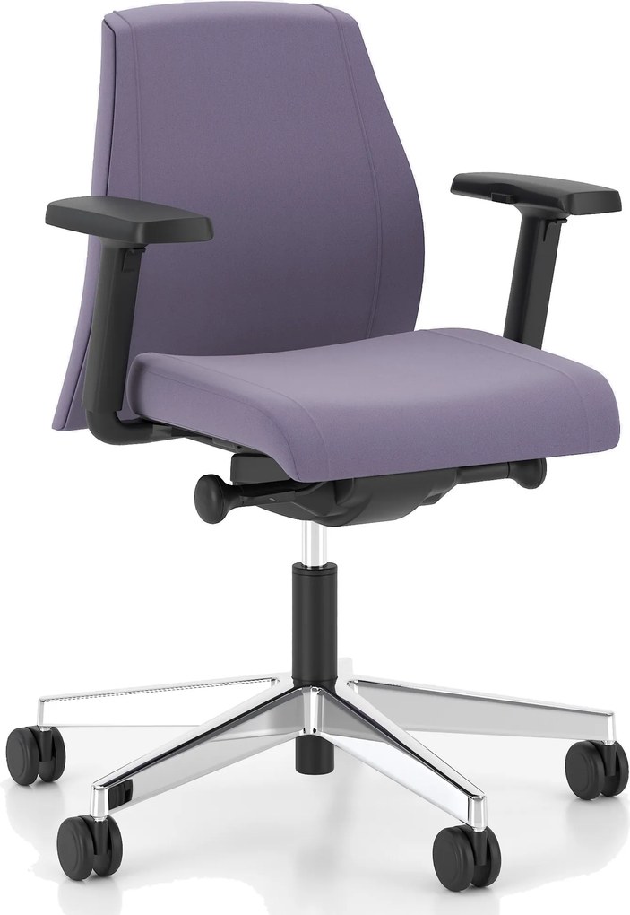 Krzesło biurowe z regulacjami Viden Swivel Chair LB UPH z niskim oparciem