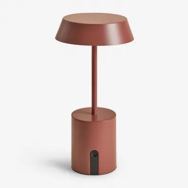 Bezprzewodowa Zewnętrzna Lampa Stołowa Led Uliana Terracota - Sklum