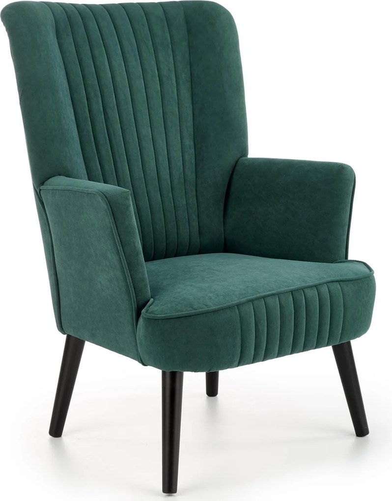 Wygodny fotel wypoczynkowy z podłokietnikami Delgado